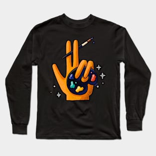 Art Hand Long Sleeve T-Shirt